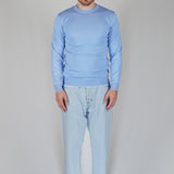 GIROCOLLO IN MAGLIA AZZURRO - Benevierre