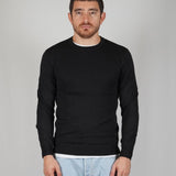 GIROCOLLO IN MAGLIA BLACK - Benevierre