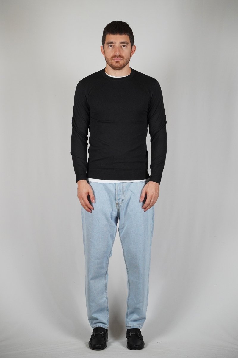 GIROCOLLO IN MAGLIA BLACK - Benevierre