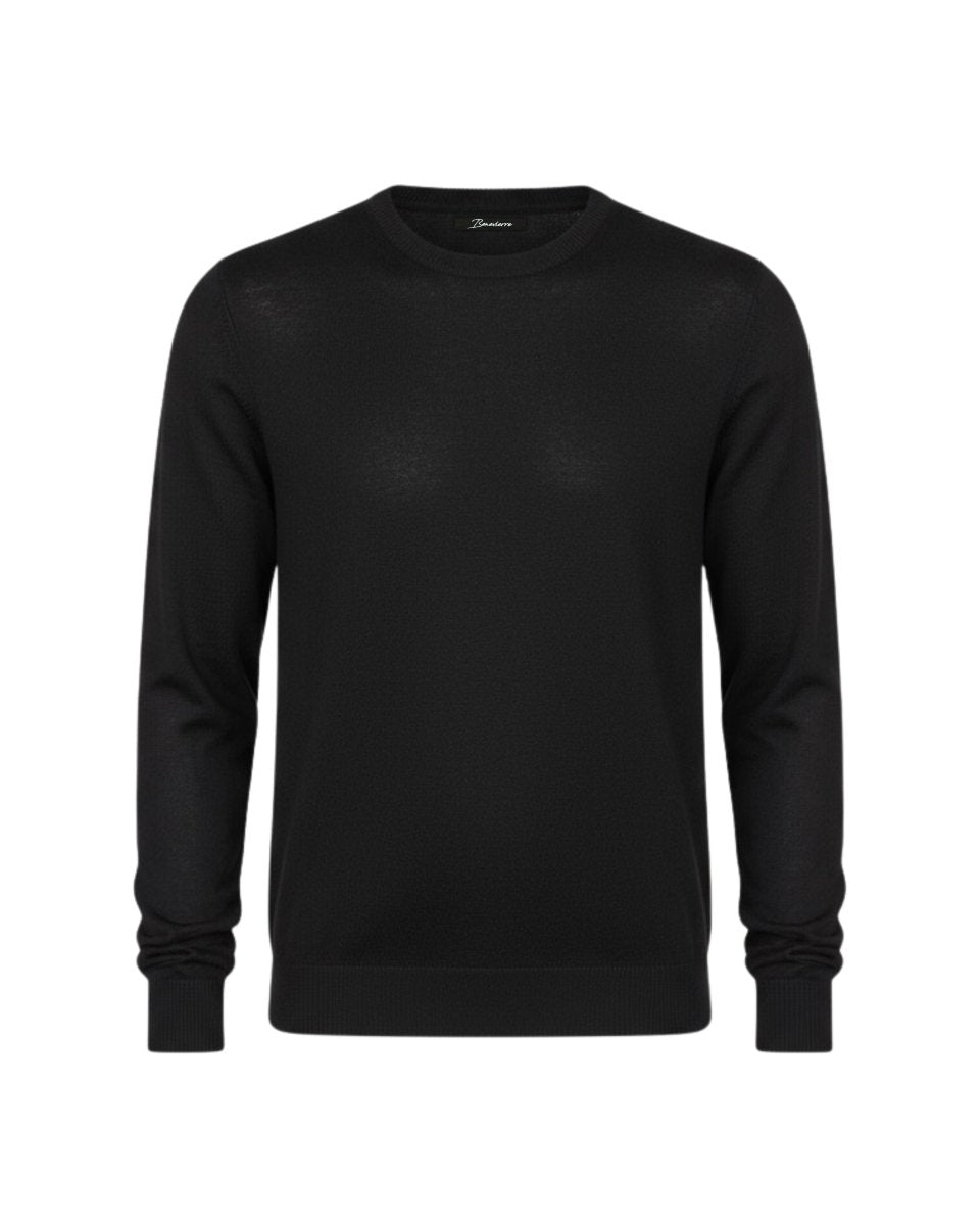 GIROCOLLO IN MAGLIA BLACK - Benevierre