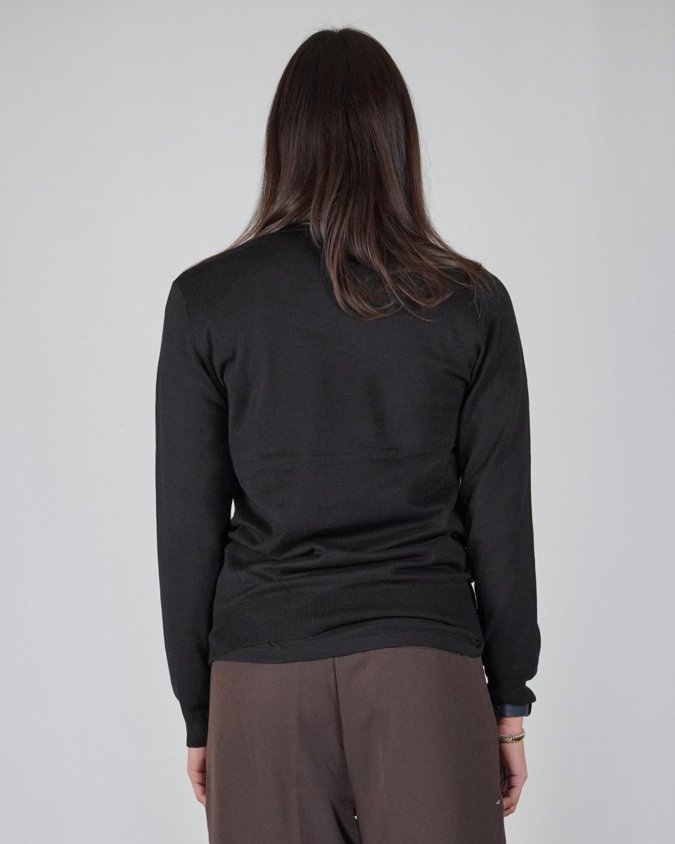 GIROCOLLO IN MAGLIA BLACK - Benevierre