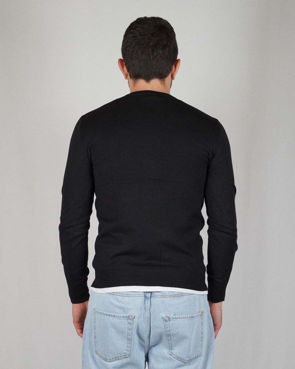 GIROCOLLO IN MAGLIA BLACK - Benevierre