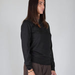 GIROCOLLO IN MAGLIA BLACK - Benevierre