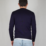 GIROCOLLO IN MAGLIA BLU - Benevierre