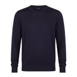 GIROCOLLO IN MAGLIA BLU - Benevierre