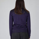 GIROCOLLO IN MAGLIA BLU - Benevierre