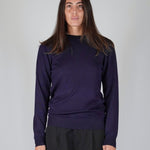 GIROCOLLO IN MAGLIA BLU - Benevierre