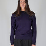 GIROCOLLO IN MAGLIA BLU - Benevierre