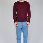 GIROCOLLO IN MAGLIA BORDEAUX - Benevierre