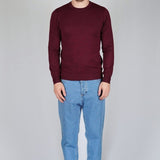 GIROCOLLO IN MAGLIA BORDEAUX - Benevierre