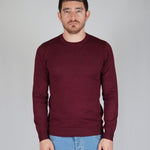 GIROCOLLO IN MAGLIA BORDEAUX - Benevierre