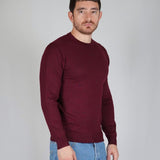 GIROCOLLO IN MAGLIA BORDEAUX - Benevierre