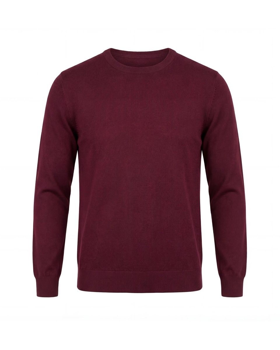 GIROCOLLO IN MAGLIA BORDEAUX - Benevierre