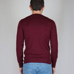 GIROCOLLO IN MAGLIA BORDEAUX - Benevierre