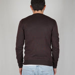GIROCOLLO IN MAGLIA BROWN - Benevierre