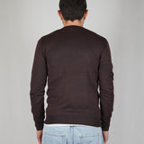 GIROCOLLO IN MAGLIA BROWN - Benevierre