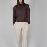 GIROCOLLO IN MAGLIA BROWN - Benevierre