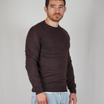 GIROCOLLO IN MAGLIA BROWN - Benevierre