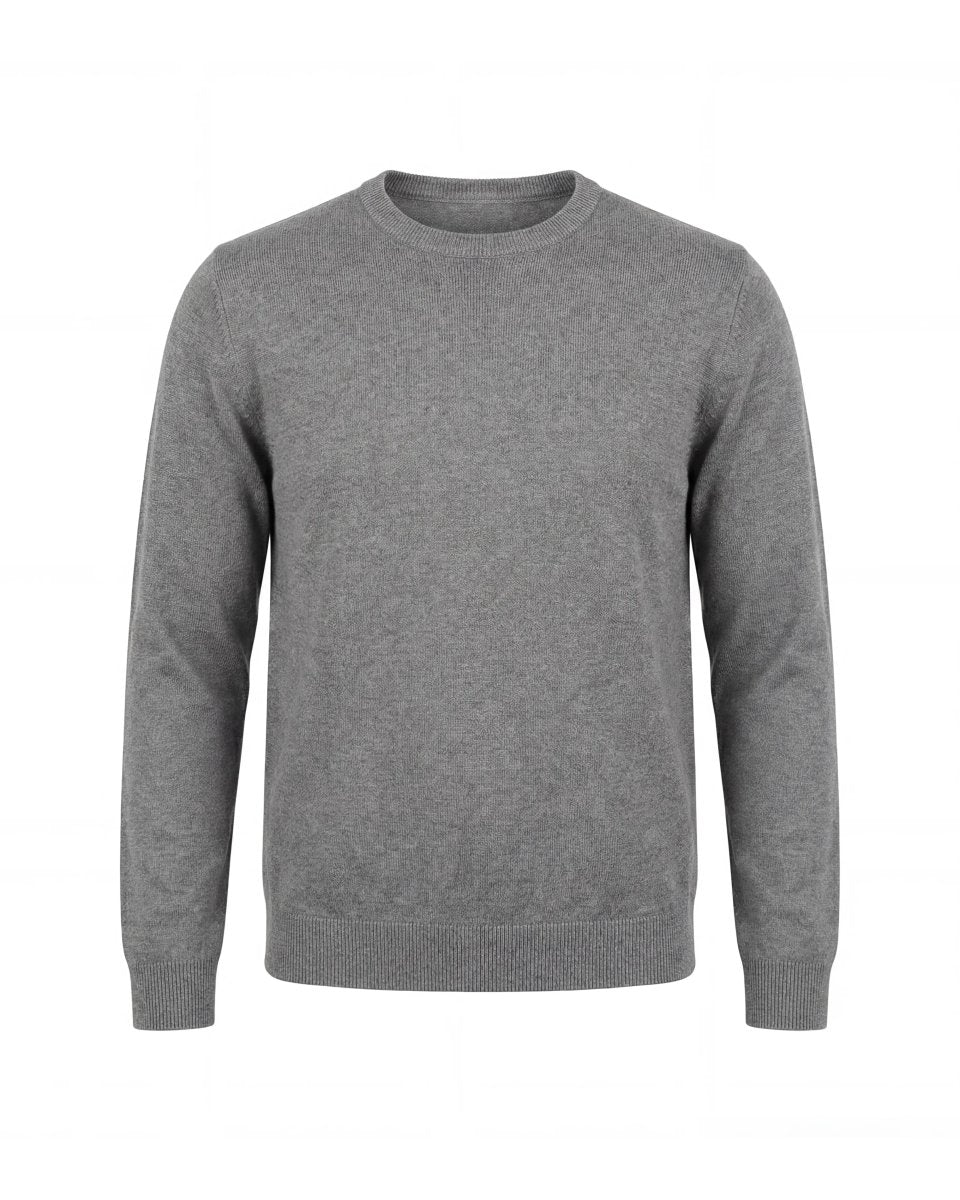 GIROCOLLO IN MAGLIA CENERE - Benevierre