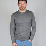 GIROCOLLO IN MAGLIA CENERE - Benevierre