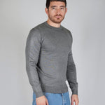 GIROCOLLO IN MAGLIA CENERE - Benevierre