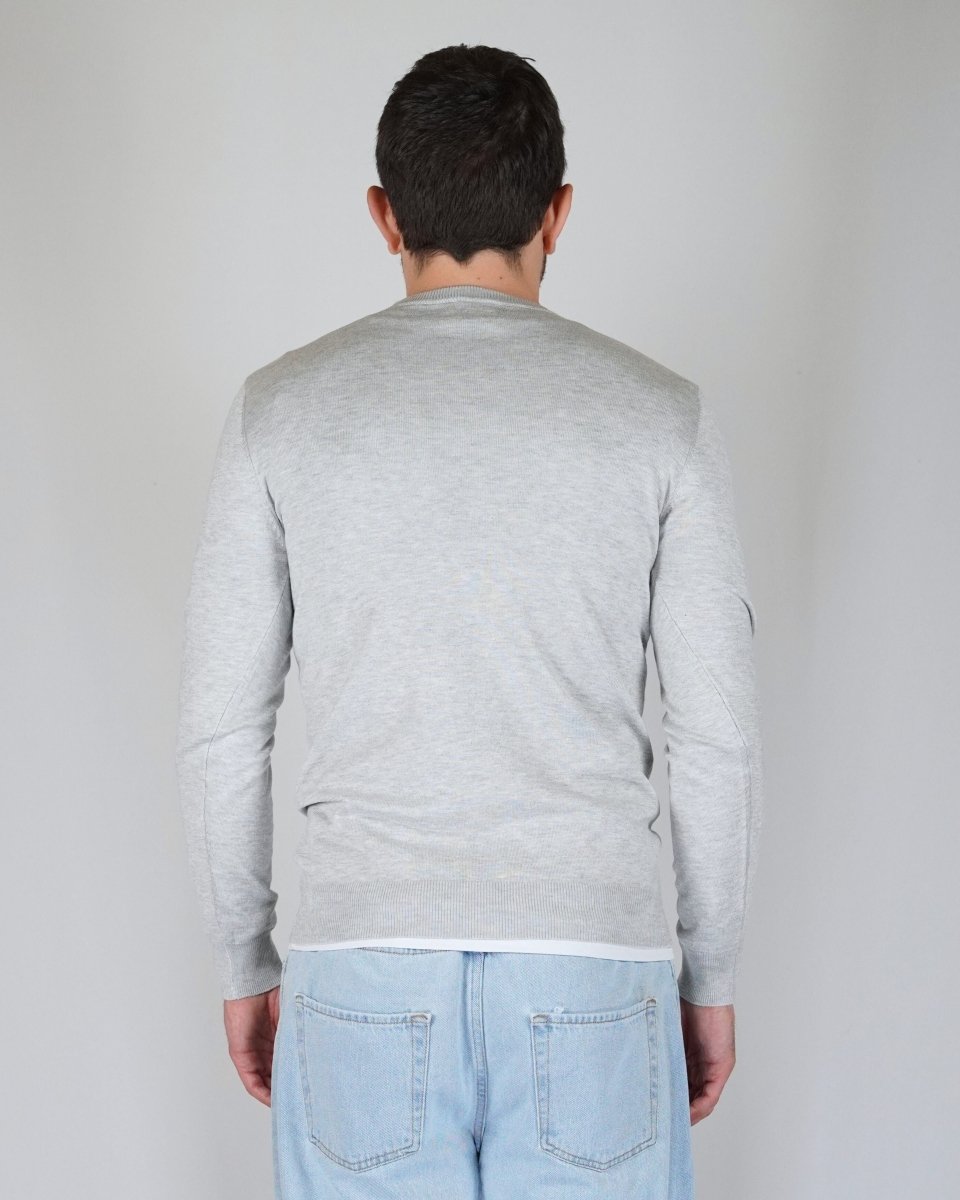 GIROCOLLO IN MAGLIA GRIGIO - Benevierre
