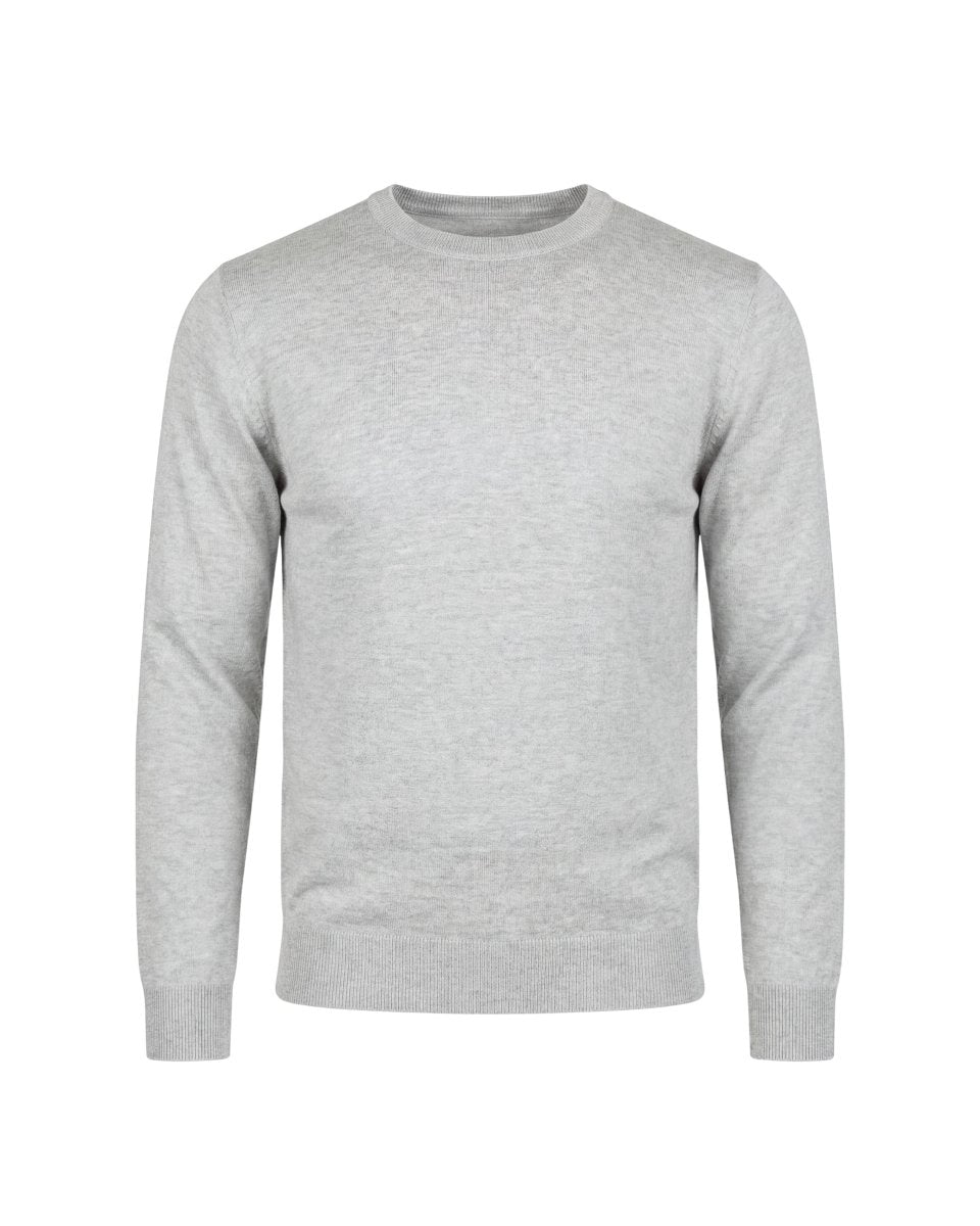 GIROCOLLO IN MAGLIA GRIGIO - Benevierre
