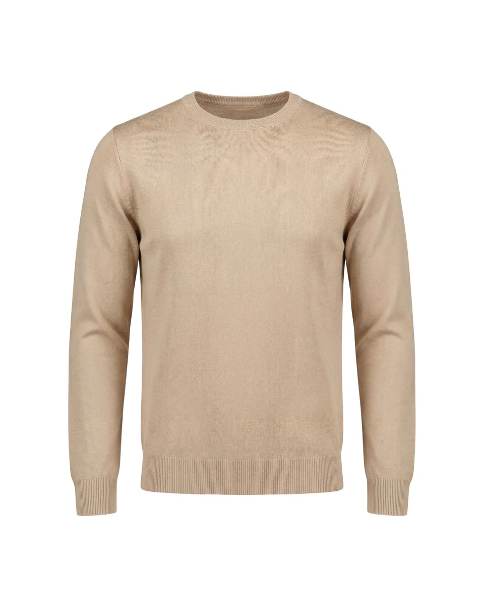 GIROCOLLO IN MAGLIA SAND - Benevierre