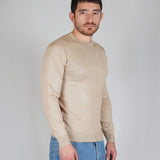 GIROCOLLO IN MAGLIA SAND - Benevierre