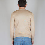 GIROCOLLO IN MAGLIA SAND - Benevierre