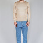 GIROCOLLO IN MAGLIA SAND - Benevierre