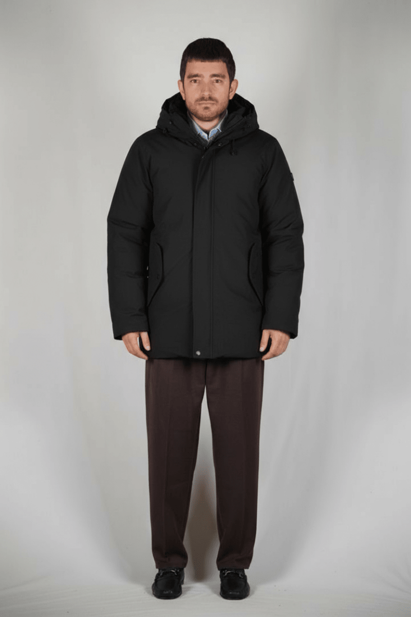 GIUBBOTTO PARKA BLACK - Benevierre