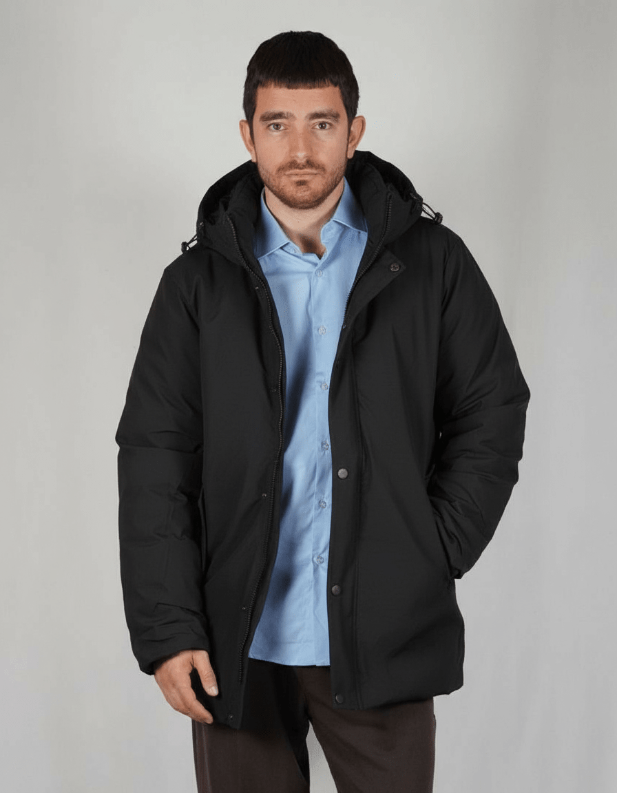 GIUBBOTTO PARKA BLACK - Benevierre