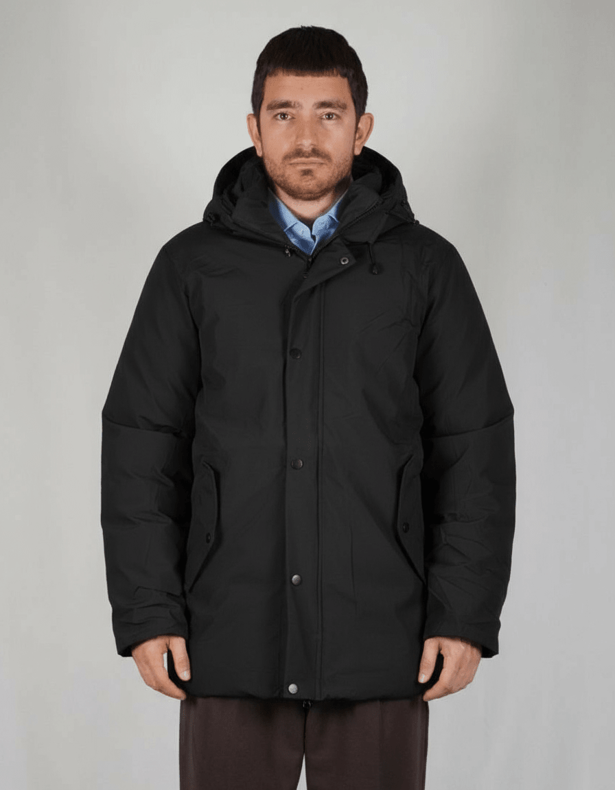 GIUBBOTTO PARKA BLACK - Benevierre