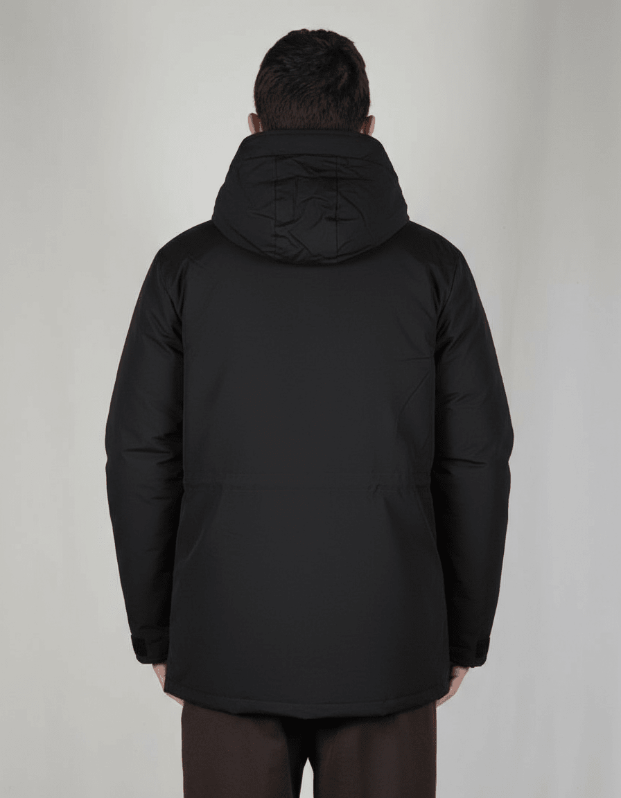 GIUBBOTTO PARKA BLACK - Benevierre