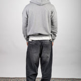 GREY ZIP HOODIE - Benevierre