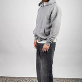 GREY ZIP HOODIE - Benevierre