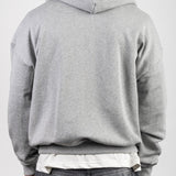 GREY ZIP HOODIE - Benevierre