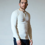 HENLEY BUTTON WHITE - Benevierre