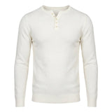 HENLEY BUTTON WHITE - Benevierre
