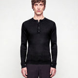 HENLEY LONGUE-SLEEVE BLACK - Benevierre
