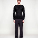 HENLEY LONGUE-SLEEVE BLACK - Benevierre