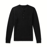 HENLEY LONGUE-SLEEVE BLACK - Benevierre
