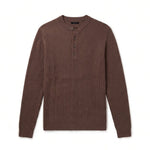 HENLEY LONGUE-SLEEVE BROWN - Benevierre