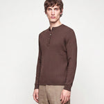 HENLEY LONGUE-SLEEVE BROWN - Benevierre