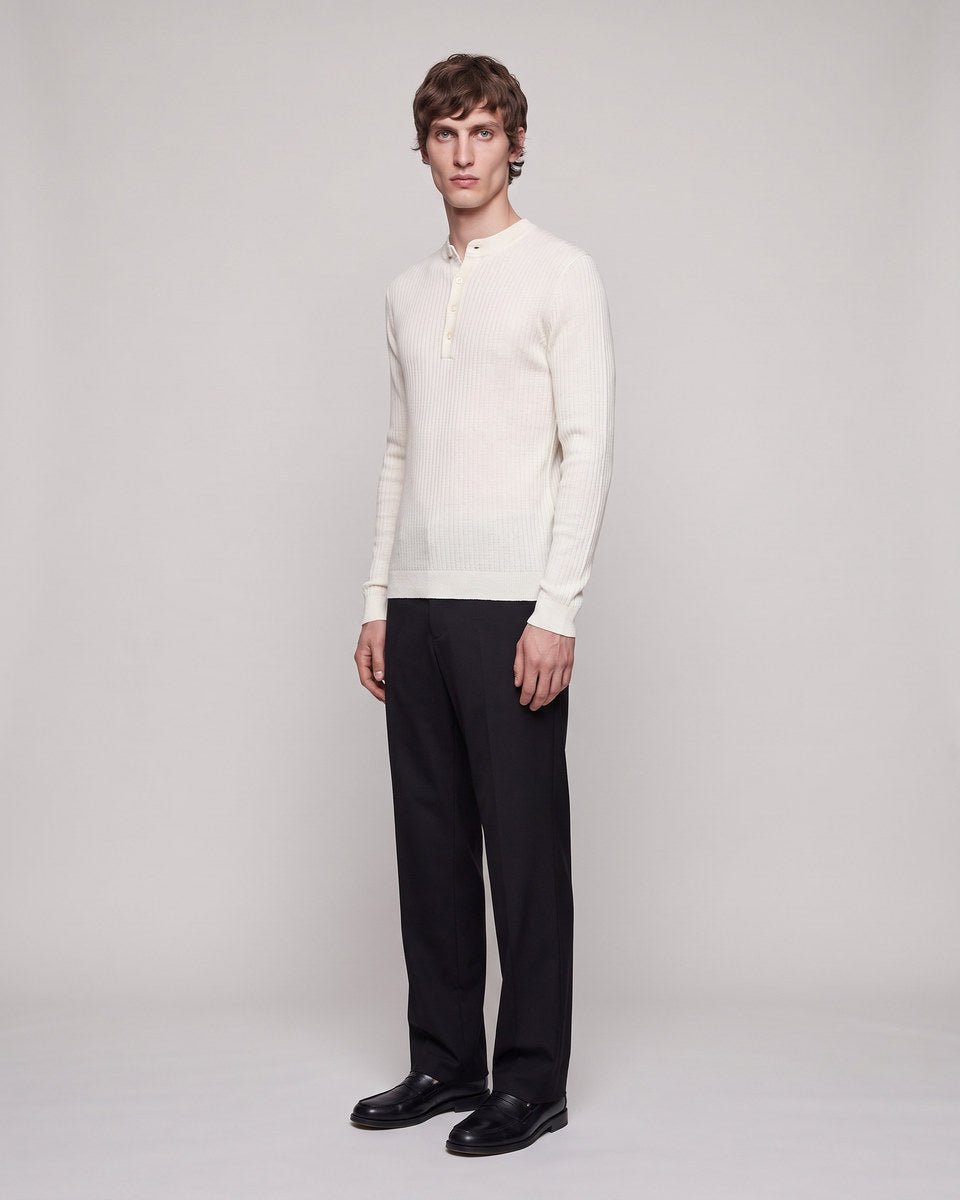 HENLEY LONGUE-SLEEVE NATURALE - Benevierre