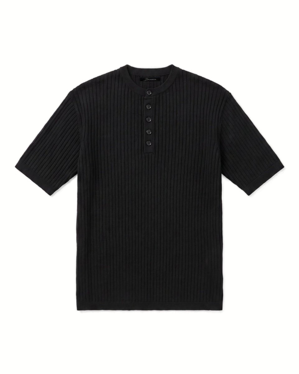 HENLEY T-SHIRT BLACK - Benevierre