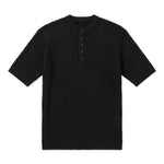 HENLEY T-SHIRT BLACK - Benevierre