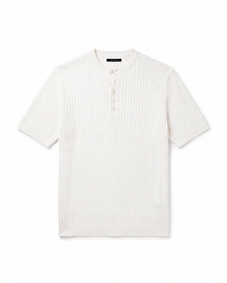 HENLEY T-SHIRT NATURALE - Benevierre