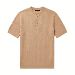 HENLEY T-SHIRT SAND - Benevierre